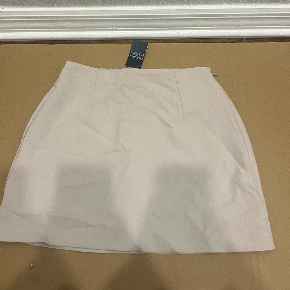 Abercrombie & Fitch Cream Mini Skirt